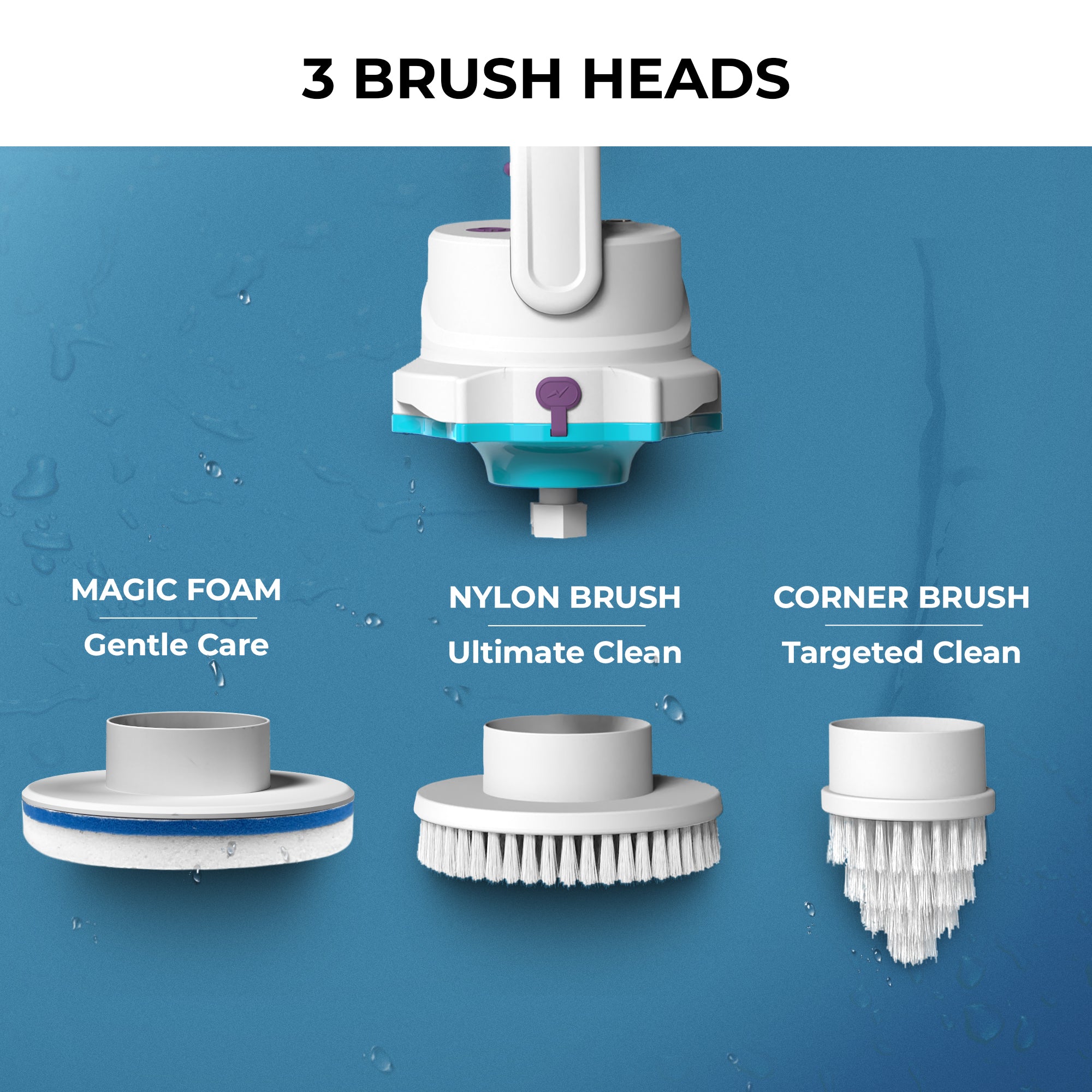 XTROBRUSH 100 Rechargeable 3-in-1 Electric Pool Scrubber
