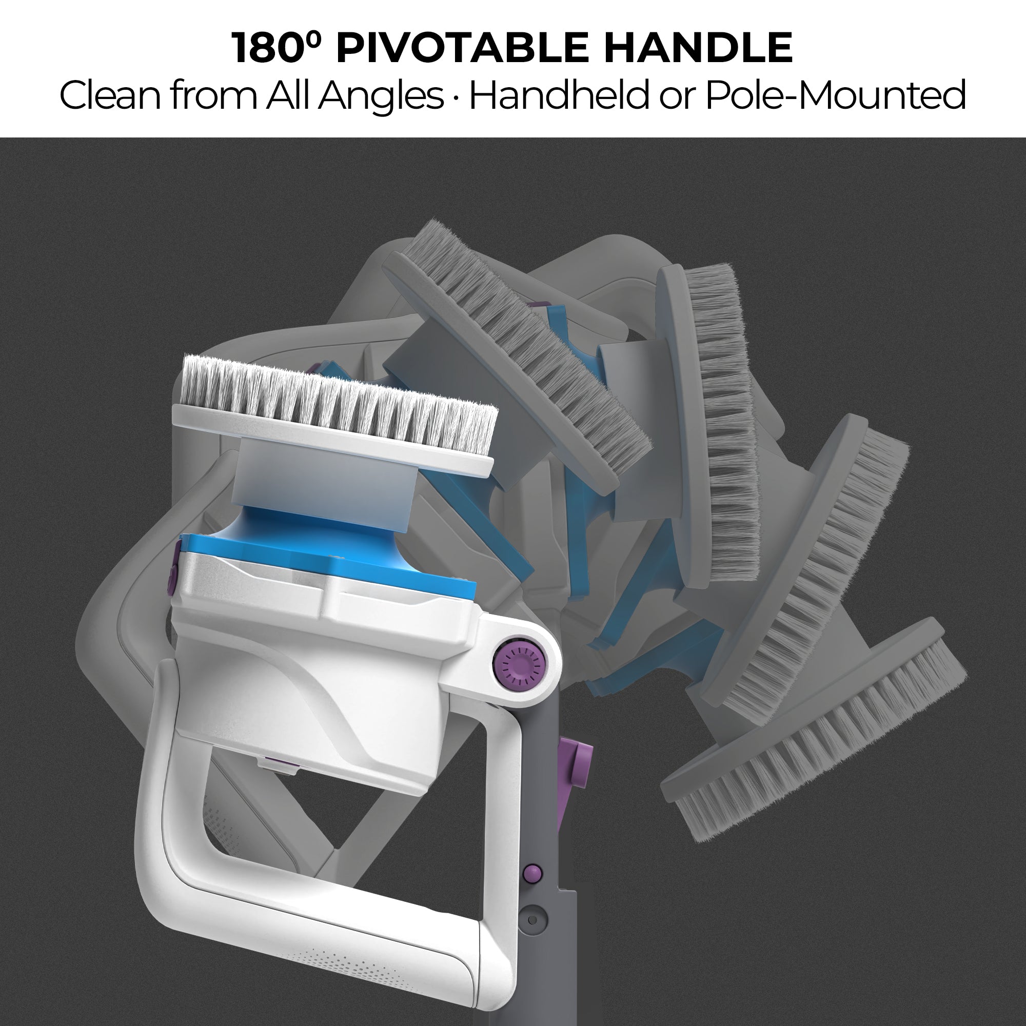 XTROBRUSH 100 Rechargeable 3-in-1 Electric Pool Scrubber