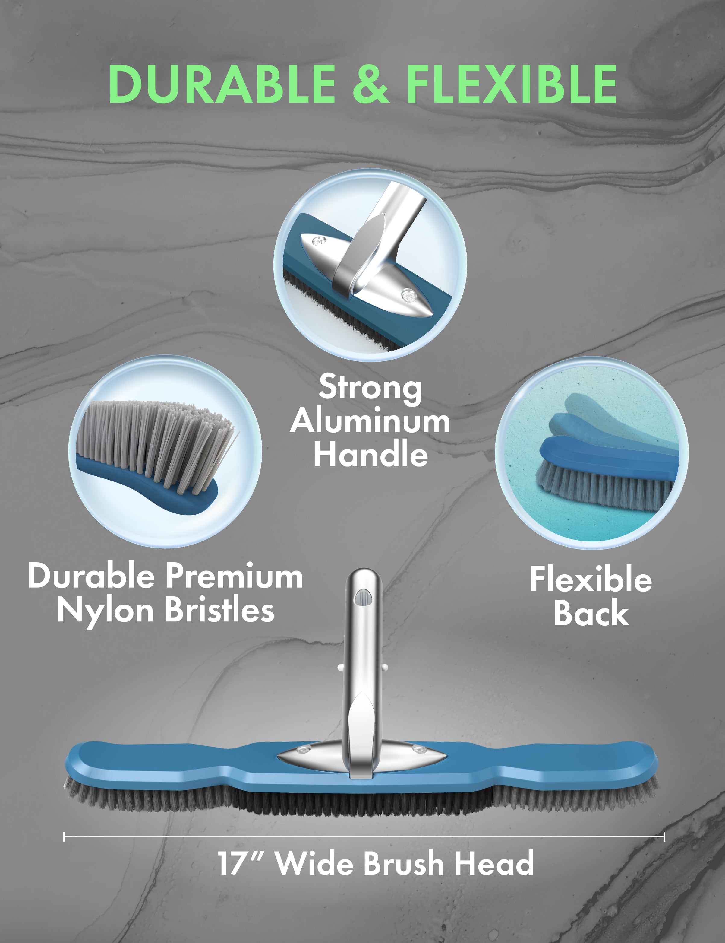 KEMANO Multipurpose Pool Brush Head